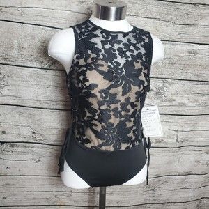 LIMERENCE Black Lace Tank Size Small